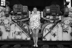 Fotoshooting in Ferropolis | Foto: Saskia B | Design: Teresa K | Model: Teresa K
